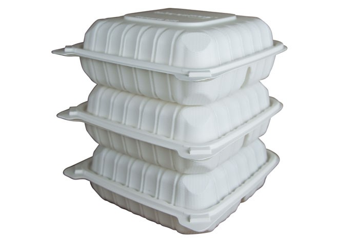 WNA Atrium Lunch Take-Out Container Hinged Barn 7.75X7.5X3.56 IN